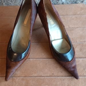 Lenny&Cia Women's Pointed-Toe Cowhide High Heel Pumps Size 9.5 (174)